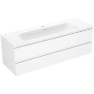 Szafki łazienkowe - Mexen Orio szafka łazienkowa 140 cm z umywalką Vela, 2 szuflady, biała mat - 91A10-14047-2-BFF01-W23M01 - miniaturka - grafika 1