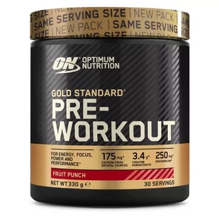 OPTIMUM NUTRITION Gold Standard Pre Workout [ 330g ] - OPTIMUM NUTRITION - Suplement Przedtreningowy Blue Raspberry - Przedtreningówki - miniaturka - grafika 1