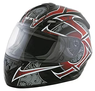 Nerve Kask integralny, czarny/czerwony, L - Kaski motocyklowe - miniaturka - grafika 1