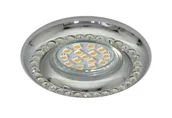 Lampy sufitowe - Candellux SOC-03 CH Chrom z kryształkami GU10 50W 230V Oczko sufitowe 2251080 2251080 - miniaturka - grafika 1