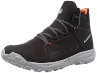 Buty trekkingowe męskie - Mammut Męskie buty trekkingowe Saentis Pro WP, Czarny żywy pomarańczowy, 46 EU - miniaturka - grafika 1