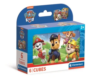 Clementoni, Klocki Sześcienne, Paw Patrol, 6 el. - Układanki dla dzieci - miniaturka - grafika 1