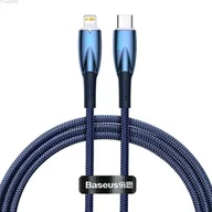 Kable USB - Baseus Kabel USB-C do Lightning Glimmer, 20W, 1m niebieski - miniaturka - grafika 1