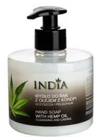 Mydła - INDIA India Mydło do rąk z olejem z konopii 200ml - miniaturka - grafika 1