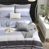 Pościel - Pościel w Pasy Satyna Bawełniana 140x200 S002 - miniaturka - grafika 1