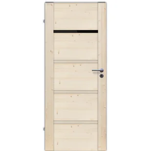 Drzwi wewnętrzne drewniane świerkowe surowe łazienkowe Skogen Nero 80 lewe - Drzwi wewnętrzne Drzwi wewnętrzne drewniane świerkowe surowe łazienkowe Skogen Nero 80 lewe - Drzwi wewnętrzne - miniaturka - grafika 1