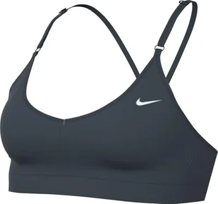 Nike Damski biustonosz sportowy W Nk Indy z dekoltem w serek - Biustonosze - miniaturka - grafika 1