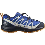 Buty dla chłopców - Salomon XA PRO 3D V8 CSWP Unisex dziecięce wodoszczelne buty trekkingowe, Palace Blue Navy Blazer masła - 37 eu - miniaturka - grafika 1