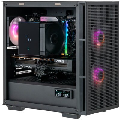 MAD DOG Powered By Asus DEEPCOOL360-U02WR32WP Ultra 5-250KF Plus 32GB RAM 1TB SSD Radeon RX9070XT Wi-Fi Windows 11 Professional