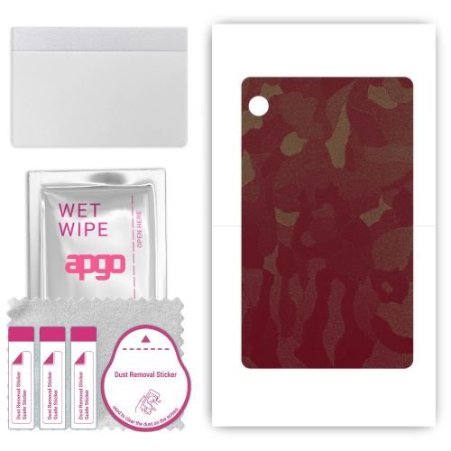 folia naklejka skórka strukturalna na TYŁ do Huawei MatePad T8 LTE Kirin - Moro Camo Bordowy - apgo SKINS