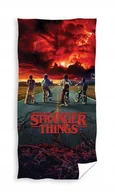 Okrycia kąpielowe dla dzieci - RĘCZNIK bawełniany STRANGER THINGS 70x140 cm - miniaturka - grafika 1