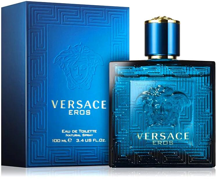 Versace Eros woda toaletowa 100 ml + woda toaletowa 10 ml + żel pod prysznic 100 ml + balsam po goleniu 100 ml