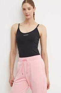 Guess top MARIKA damski kolor czarny V4YP11 KCD02 - Koszulki sportowe damskie - miniaturka - grafika 1