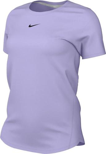 Nike Top One Classic Dri-Fit top z krótkim rękawem, Lilac Bloom/Black, FN2798-512, XS