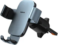 Uchwyty samochodowe do telefonów - Baseus Uchwyt samochodowy grawitacyjny do telefonu na kratkę nawiewu - szary Uchwyt samochodowy grawitacyjny do telefonu na kratkę nawiewu - szary - miniaturka - grafika 1