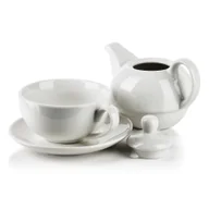 Zaparzacze i kawiarki - BASIC Tea for one dzbanek z filiżanką 350ml + 250ml - miniaturka - grafika 1