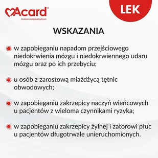 Polfa Acard 75mg 60 szt. - Serce i układ krążenia - miniaturka - grafika 1