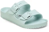 Buty dla dziewczynek - Birkenstock Birkenstock klapki Arizona Eva KIDS 1026753 SUFT GREEN szerokość wąska 28 - miniaturka - grafika 1