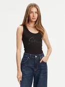 Koszulki i topy damskie - Guess Top W5YP00 KCXJ2 Czarny Regular Fit - miniaturka - grafika 1