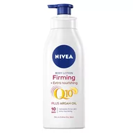 Balsamy i kremy do ciała - Nivea Q10 ujędrniający + odżywczy balsam do ciała z pompką 400ml - miniaturka - grafika 1