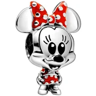 Wisiorki - Zawieszka Koralik Charms MYSZKA MINNIE MODA TRUSKY - miniaturka - grafika 1