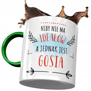 Kubek Zielony Dla Gosi Żony Przyjaciółki Prezent z Nadrukiem ze Zdjęciem+ Opakowanie na prezent (wzór 01) - Kubki - miniaturka - grafika 1