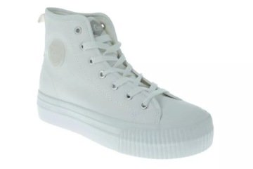 Białe trampki Lee Cooper LCW-24-02-2132L platforma tenisówki za kostkę R37