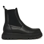 Botki męskie - Sztyblety Guess FMFFER LEA10 Czarny - miniaturka - grafika 1