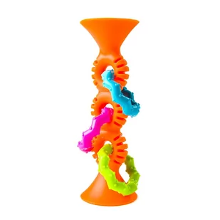 Fat Brain Toys grzechotka squigs Loops 15 cm Pomarańczowy FA165-1 - Grzechotki dla dzieci - miniaturka - grafika 2