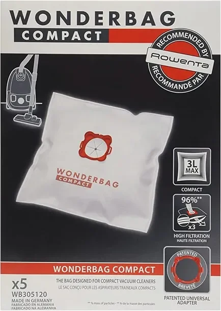 2 x Worki odkurzacza Rowenta Wonderbag Compact WB3051