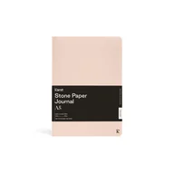 Notesy i bloczki - Notes z kamienia Journal A5 miękka okładka 2 szt. (gładki + linia), peony - miniaturka - grafika 1