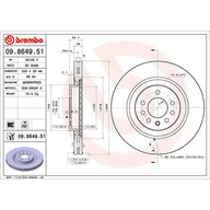 Tarcze hamulcowe - Tarcza hamulcowa BREMBO 09.8649.51 - miniaturka - grafika 1