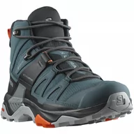 Buty trekkingowe męskie - Męskie buty turystyczne Salomon X Ultra 4 Mid Gtx Rozmiar butów (UE): 46 / Kolor: niebieski/czarny - miniaturka - grafika 1