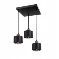Lampy sufitowe - Lampa Wisząca Regulowana Żyrandol Plafon Led Sufitowa Gabriel Loft 3x E27 - miniaturka - grafika 1