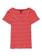 Koszulki i topy damskie - Vero Moda Koszulka "Sea" w kolorze czerwonym - miniaturka - grafika 1