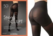 Rajstopy - Rajstopy modelujące Calzedonia STRONG SCULPT 50den czarne Nero roz. M / 3 - miniaturka - grafika 1