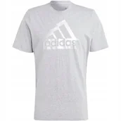 Koszulki męskie - Koszulka męska adidas Sportswear Future Icons Metallic Tee szara II3467 L - miniaturka - grafika 1