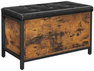 Pudła i pojemniki do przechowywania - Loftowa Skrzynia Na Nóżkach Z Siedziskiem 30 Cm Połysk W4-A45 - miniaturka - grafika 1