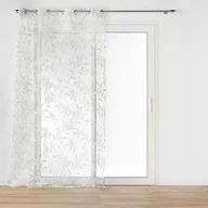 Firany - FIRANA GOTOWA NA PRZELOTKACH DO SALONU ZŁOTY WZÓR FIRANKA WOAL 140x240 - miniaturka - grafika 1