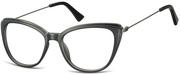 Okulary korekcyjne, oprawki, szkła - Sunoptic Oprawki korekcyjne okulary Kocie Oczy zerówki damskie CP121 czarne - miniaturka - grafika 1