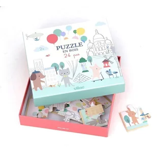 Vilac - Puzzle drewniane Paryż, 24 elementy - Puzzle - miniaturka - grafika 1