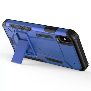Zizo Hybrid Transformer Cover Pancerne etui iPhone X z podstawką (Blue/Black) - Etui i futerały do telefonów - miniaturka - grafika 4