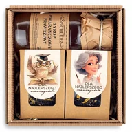 Zestawy upominkowe - Zestaw kosz prezentowy DLA NAUCZYCIELA na prezent nauczycielka z ołówkiem - miniaturka - grafika 1