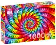 Puzzle - Puzzle, Psychodeliczna tęczowa spirala, 1000 el. - miniaturka - grafika 1