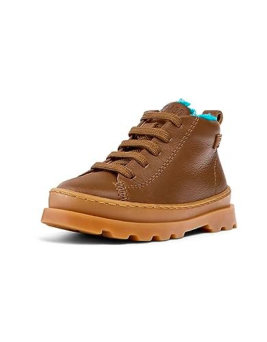CAMPER Buty dziecięce Brutus First Walkers Ankle Boot, uniseks, Medium Brown, 26 EU
