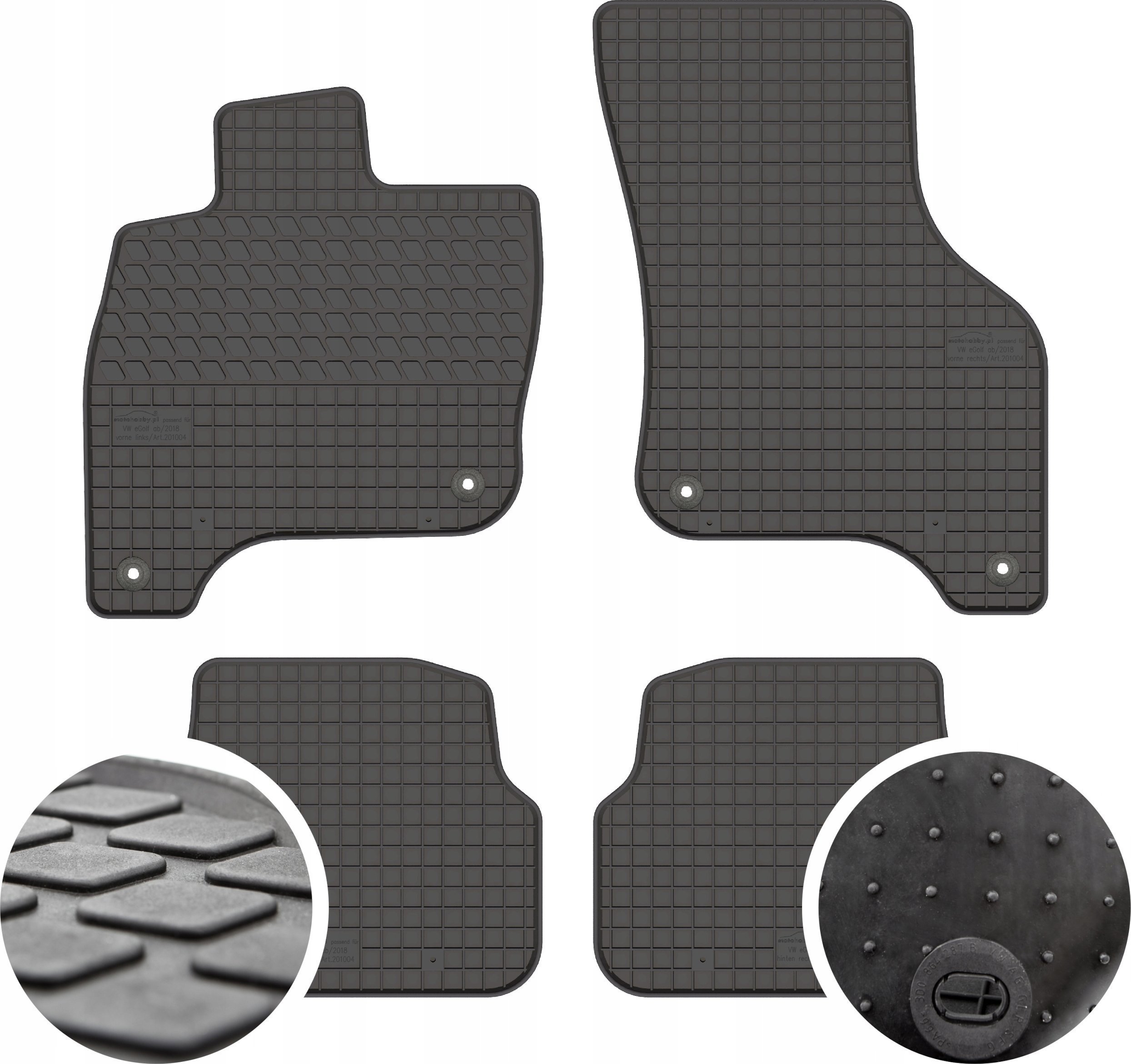 GeyerHosaja Dywaniki gumowe do Volkswagen e-Golf 2014-2019