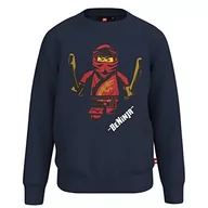 Bluzy dla chłopców - LEGO Chłopięca bluza Ninjago Jungen LWStorm 101, 590 ciemnoniebieski, 152 - miniaturka - grafika 1