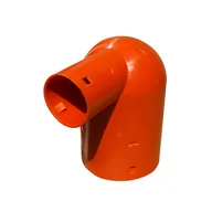 Złącza i kolanka wentylacyjne - Kolano drenarskie średnica 100/50 mm/90° Drewplast - miniaturka - grafika 1