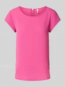 Bluzki damskie - Bluzka o kroju regular fit z zamkiem błyskawicznym model ‘VIC’ - miniaturka - grafika 1