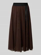 Spódnice - Spódnica midi z elastycznym pasem - miniaturka - grafika 1
